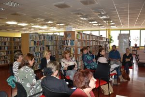 Stretnutie učiteľov s propagátorom čítania detí Tiborom Hujdičom